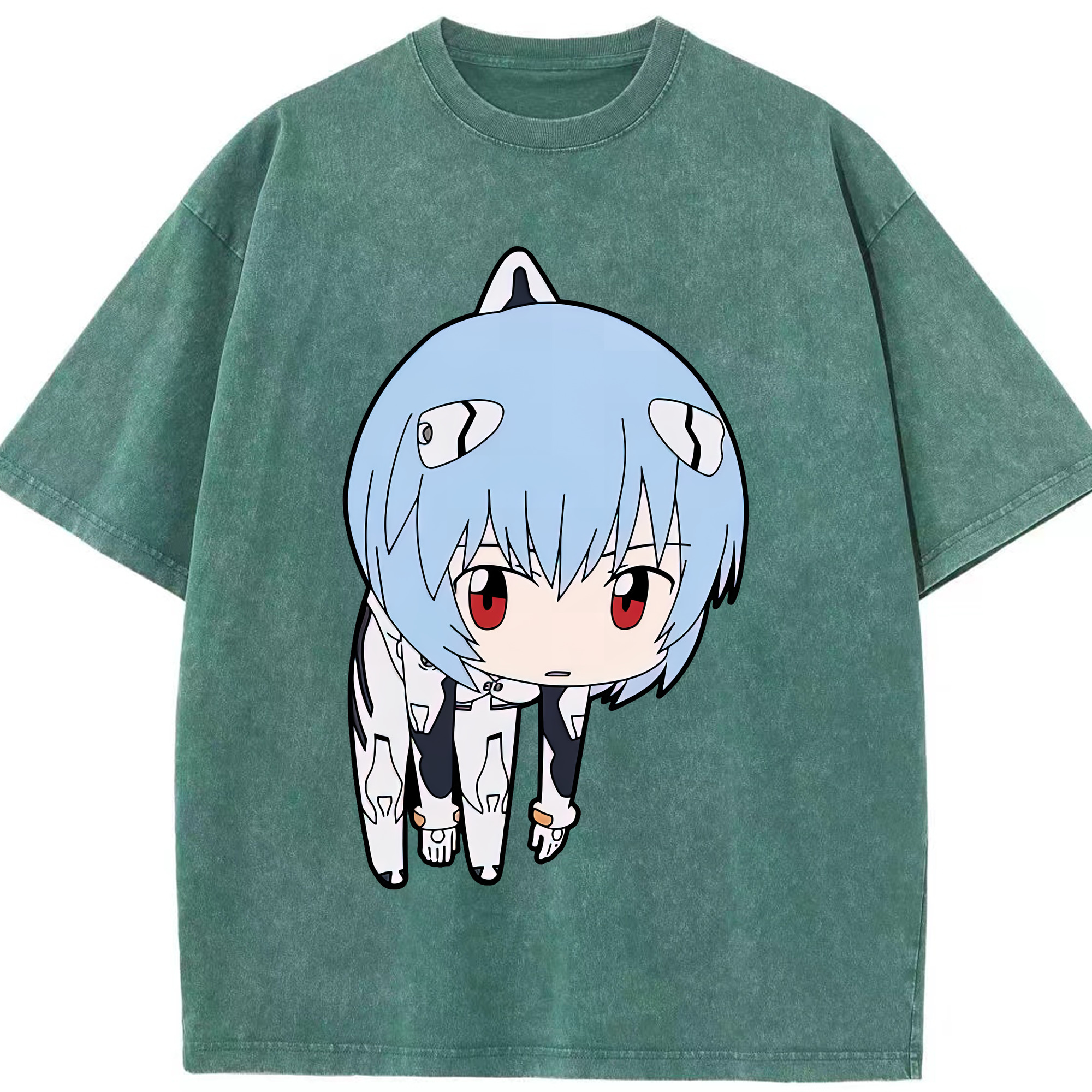（画像用） EVA 新世紀エヴァンゲリオン 綿100% ヴィンテージ風 半袖Tシャツ（フロントプリント）